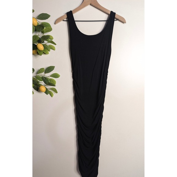Sabora Black Rouched body Con Dress Super Soft Sz S - Picture 2 of 2